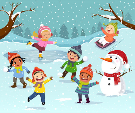 Adobe Stock- Snowball fight